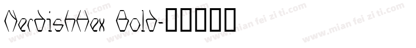 NerdishHex Bold字体转换
